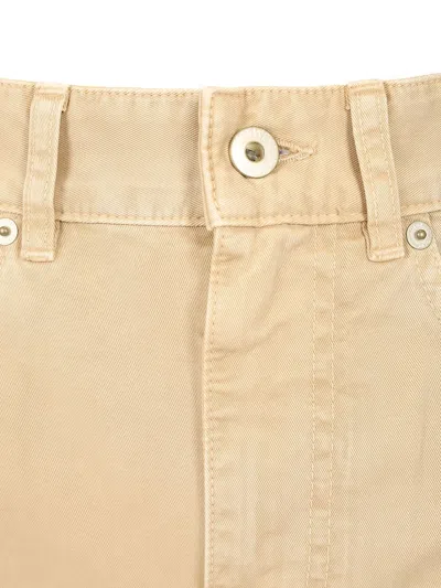 Loewe Barrel Trousers Beige In Yellow