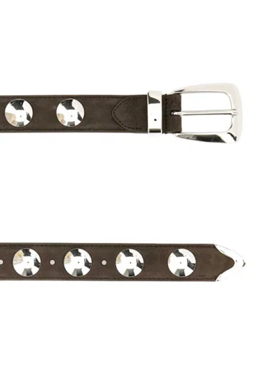Khaite Mud Suede Benny Belt