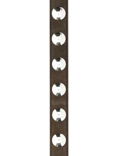 Khaite Mud Suede Benny Belt