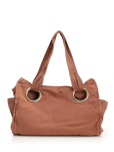 Chloé S545 - Chloe Plage Shoulder Bags Brown
