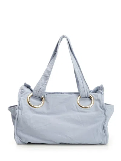Chloé Logo Printed Plage Tote Bag
