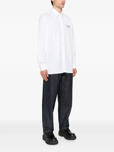 Givenchy Classic Fit Shirt With Logo Print Clothing