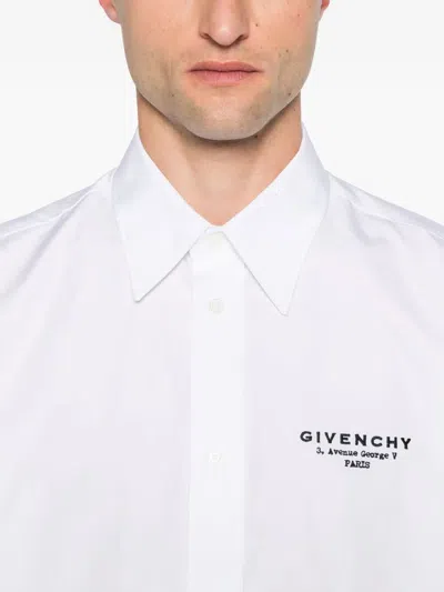 Givenchy Classic Fit Shirt With Logo Print Clothing