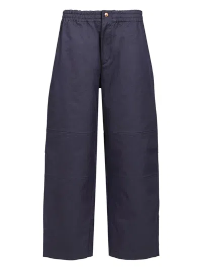 Moncler Genius Moncler X Gilga Farm Designed By Donald Glover Cotton Blend Trousers In Blue