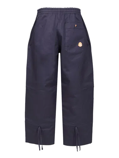Moncler Genius Moncler X Gilga Farm Designed By Donald Glover Cotton Blend Trousers In Blue