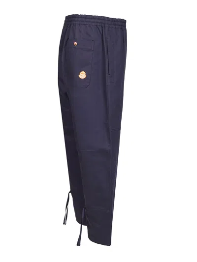 Moncler Genius Moncler X Gilga Farm Designed By Donald Glover Cotton Blend Trousers In Blue