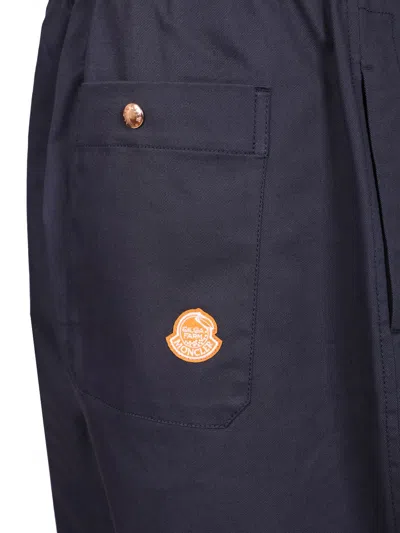 Moncler Genius Moncler X Gilga Farm Designed By Donald Glover Cotton Blend Trousers In Blue