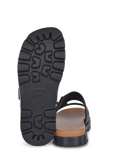 Camper Brutus Sandals In Black