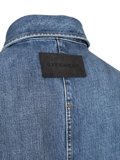 Givenchy Classic Denim Shirt With Button-up Front In Blue