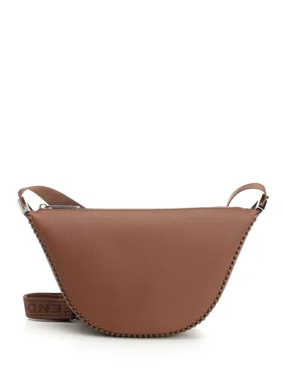 Fendi Melon Crossbody Bags Brown