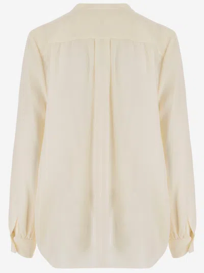 Chloé Silk Shirt With Mandarin Collar