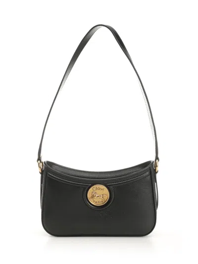 Chloé Horse Medal Leather Shoulder Bag
