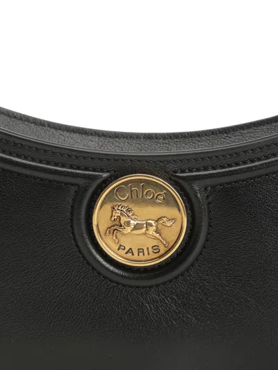 Chloé Horse Medal Leather Shoulder Bag