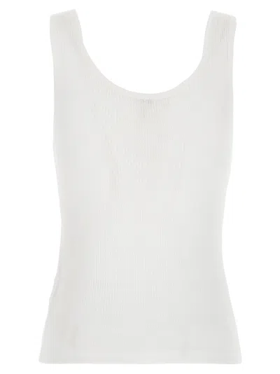 Chloé Cotton Tank Top In White
