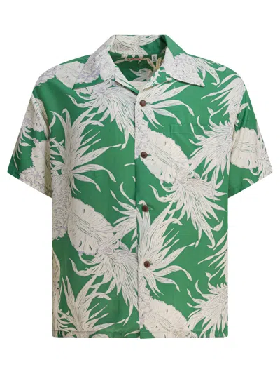 Sun Surf Island Pineapple Shirts Green In Multi