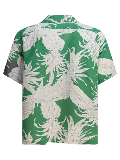 Sun Surf Island Pineapple Shirts Green In Multi