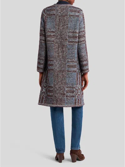 Etro Textured Fabric Long Sleeves Front Pockets In Neutral