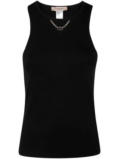Twinset Twin-set Top In Black