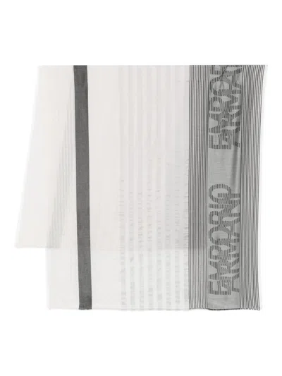 Emporio Armani Stole In Gray