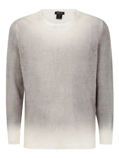 Avant Toi Gradient Effect Round Neck Pullover Clothing