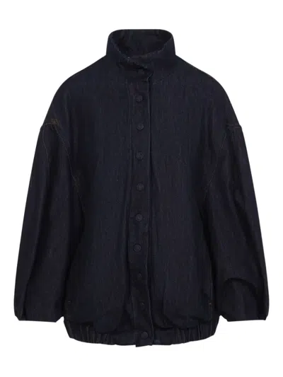 Dries Van Noten Voles Denim Jacket Puffed Sleeves