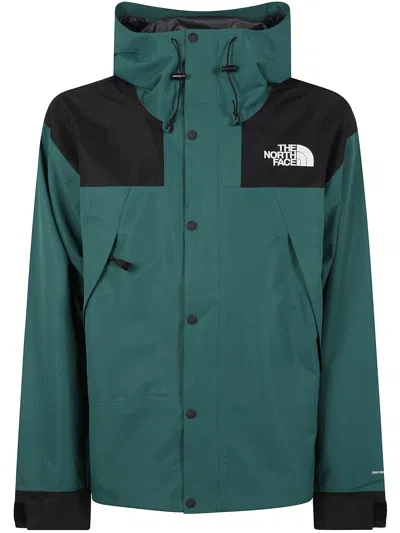 The North Face Mens Green Dryvent Mono Mountain Hooded Woven Jacket