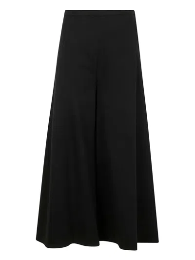 Emporio Armani High-waisted Trousers In Black