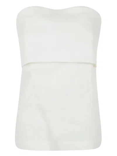 Semicouture Pepita Top In White