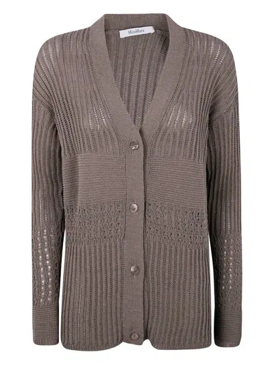 Max Mara Pure March Cotton Cardigan By Max Mara In Gray