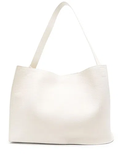 Studio Nicholson Mirror Textured Tote Bag In White