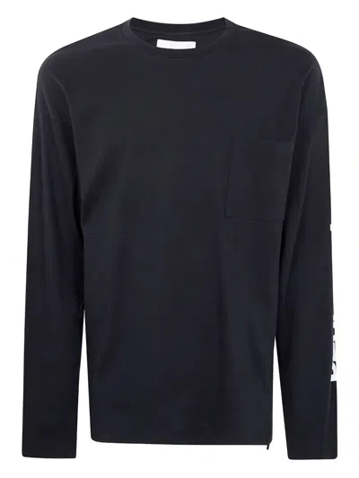 Oamc Peacemaker Peacemaker Long Sleeves Pocket Tee By Oamc In Blue