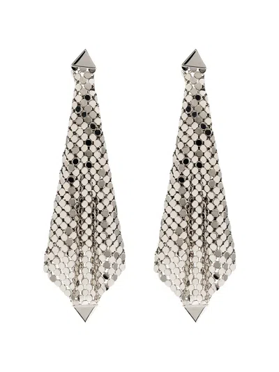 Rabanne Silver Butterfly Fastening Earrings