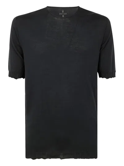Md75 Short Sleeves Round Neck Sweater F. 15 In Blue