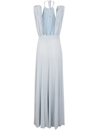 Elisabetta Franchi Knee Length Sleeveless Dress With Belted Waist