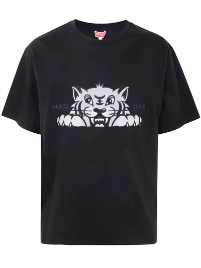 Kenzo Graphic Print Crew Neck Cotton T-shirt