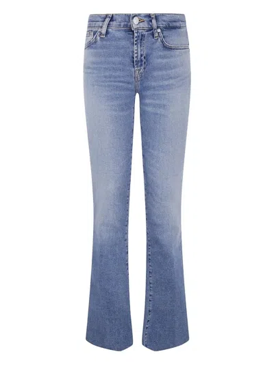 Seven For All Mankind Cropped "alexa Sea" Level With Raw Cut