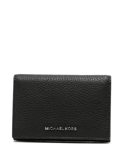 Michael Kors "hudson" Business Card Wallet In Black