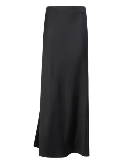 Carven Asymmetric Satin Skirt