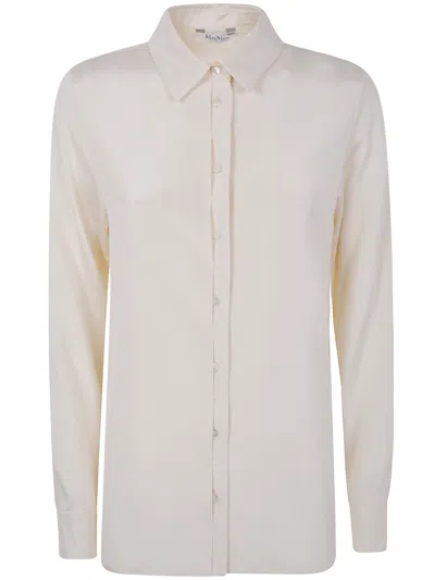 Max Mara Pure Classic Silky Shirt By  In Neutral