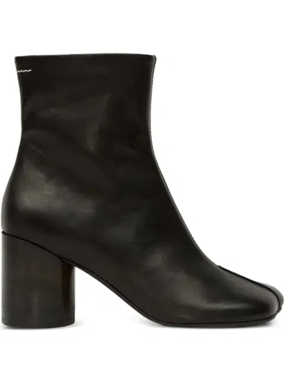 Mm6 Maison Margiela Mm6 By Maison Margiela Black Leather Ankle Booties