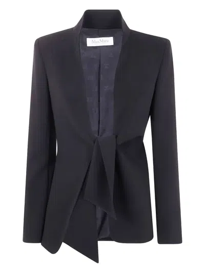 Max Mara Ghiotto Triacetate Blend Self-tie Jacket