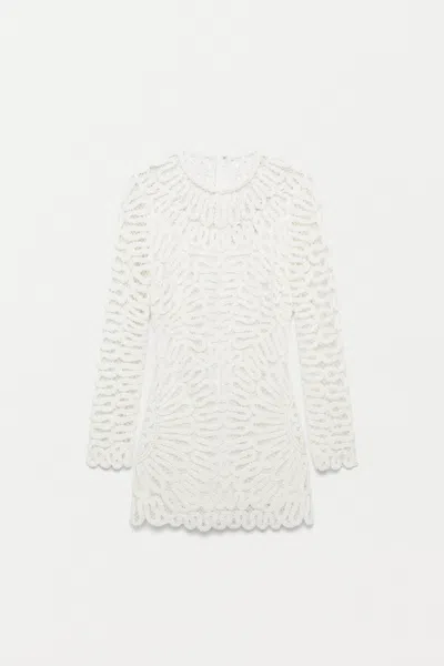 Simkhai Mccall Cage Crochet Mini Dress