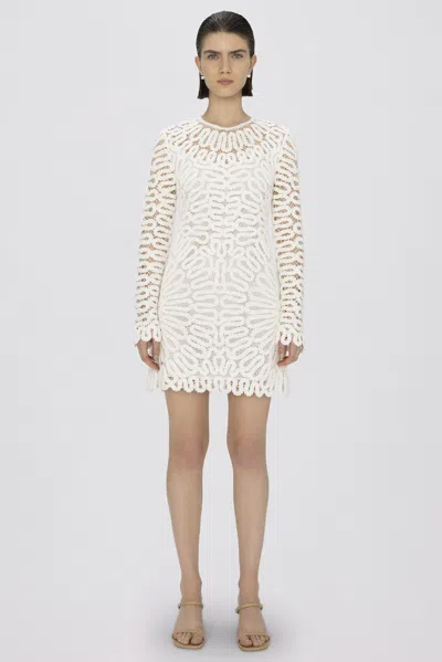 Simkhai Mccall Cage Crochet Mini Dress