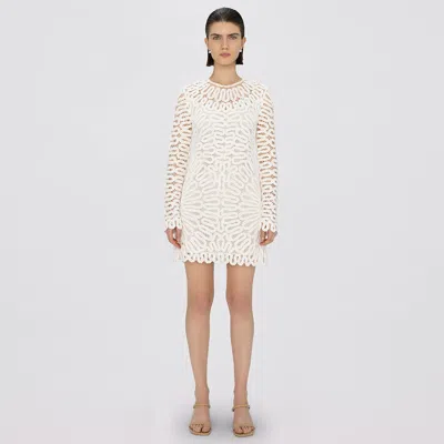 Simkhai Mccall Cage Crochet Mini Dress