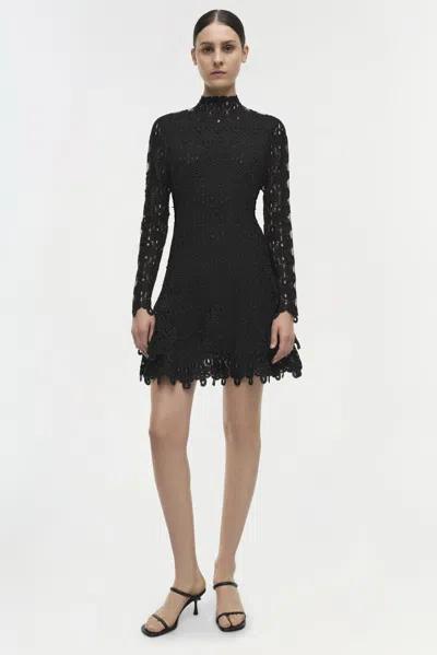 Simkhai Women's Signature Joy Long Sleeve Dress In Black In Black
