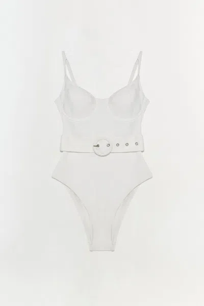 Simkhai Women's Signature Noa Swimsuit In White