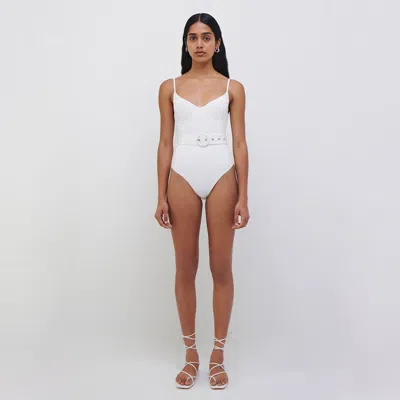Simkhai Women's Signature Noa Swimsuit In White