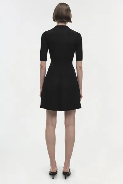 Simkhai Women's V-neck Short Sleeve Signature Patricia Dress In Black