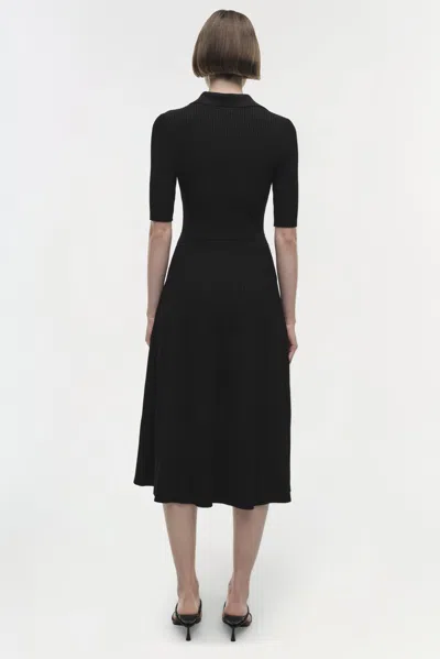 Simkhai V-neck Signature Pati Dress In Black