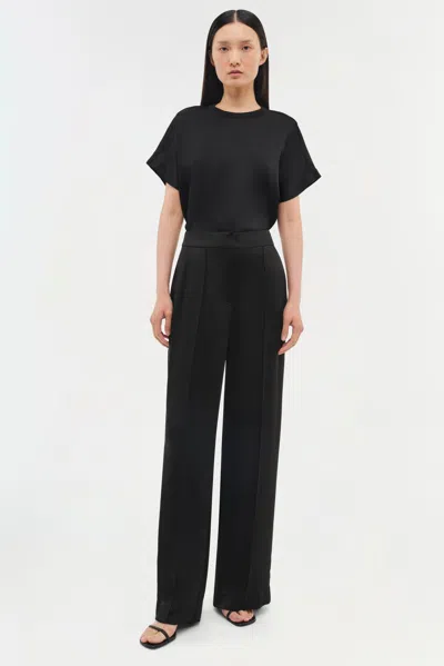 Simkhai Kyra High-waisted Crepe Trousers In Black